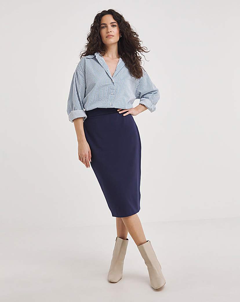 Magisculpt Midi Pencil Skirt