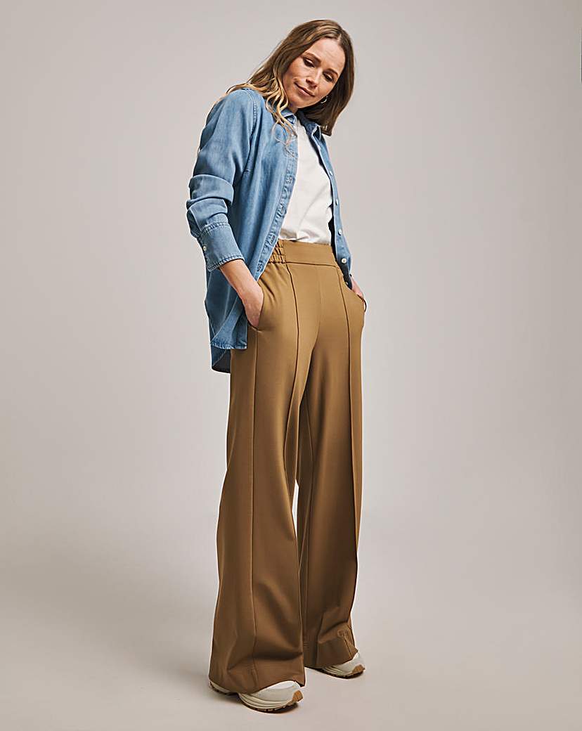 Anthology Ponte Pull On Wide Leg Trouser
