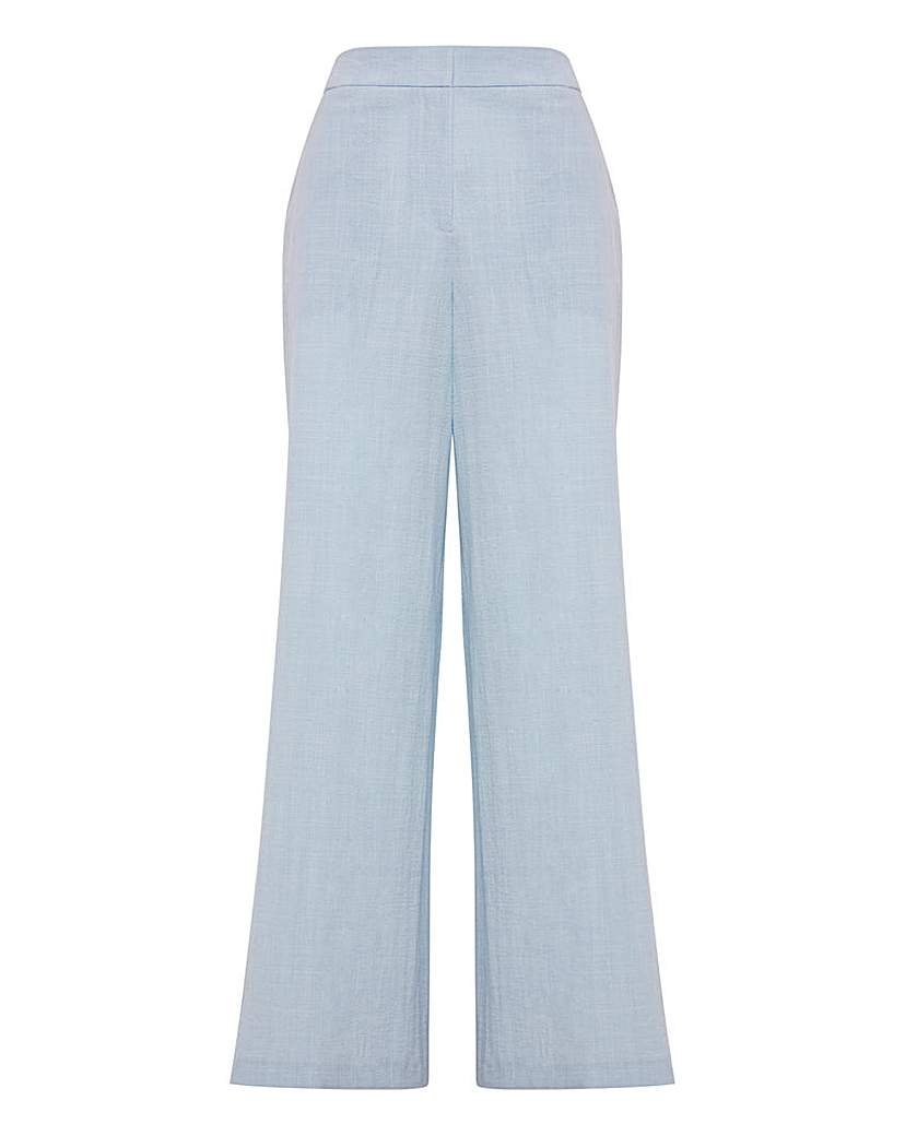 Sky Blue Wide Leg Trousers