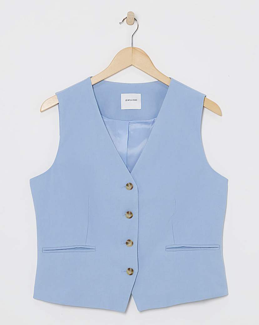 Washed Textured Waistcoat