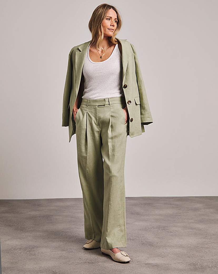 Anthology Linen Wide Leg Trousers