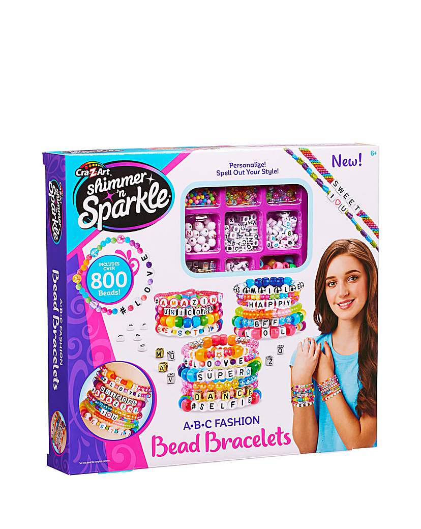 Shimmer ’N’ Sparkle ABC Bead Bracelets