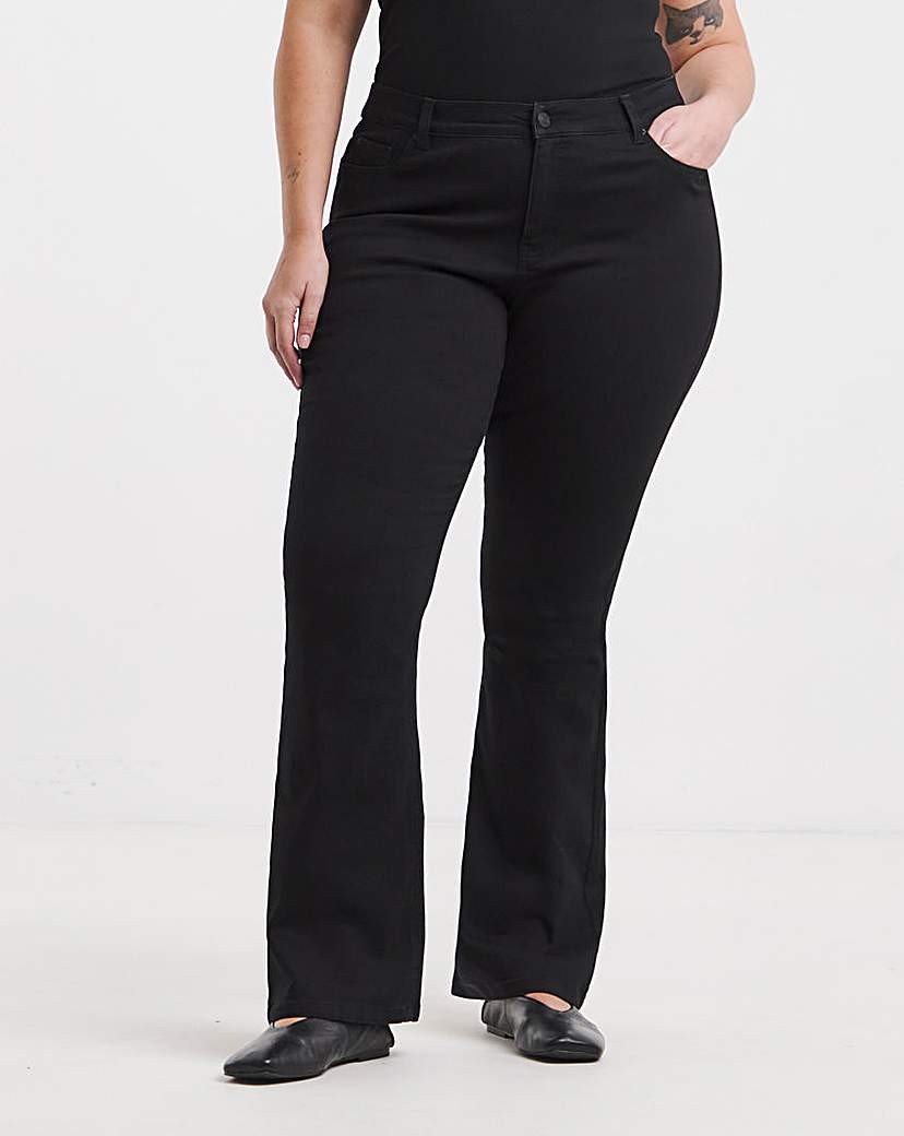 Black 24/7 Flared Jeans