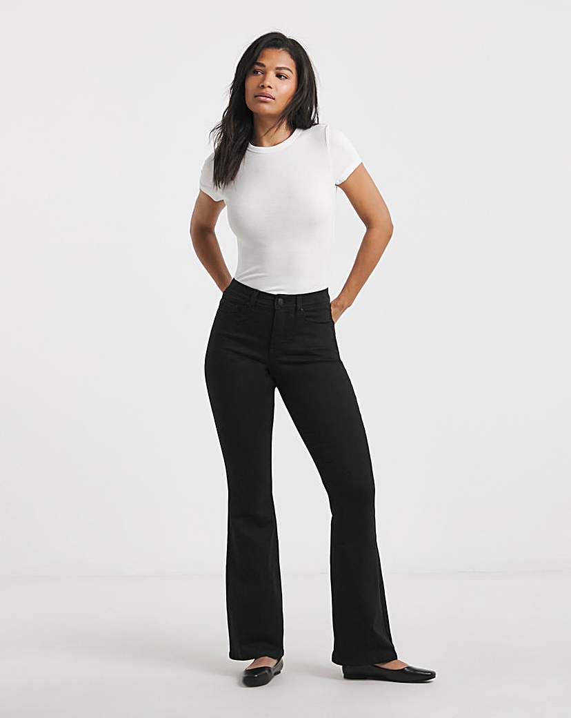 Black 24/7 Flared Jeans