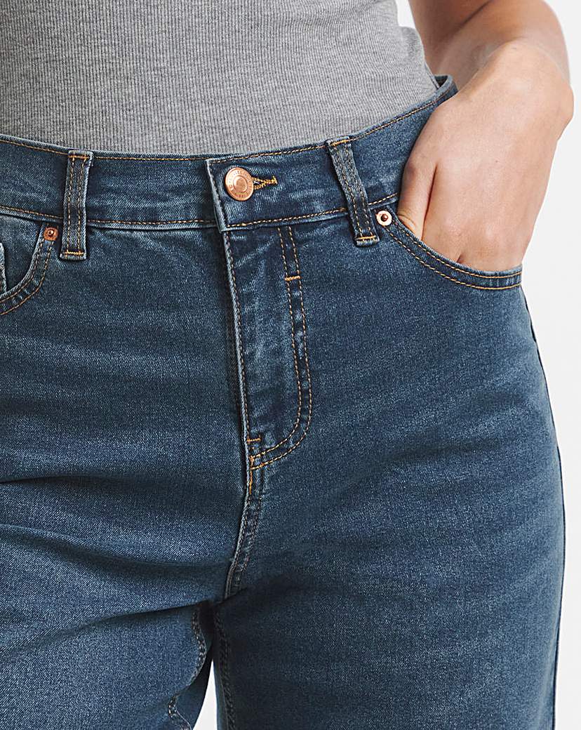 Blue Simply Be 24/7 Wide Leg Jeans