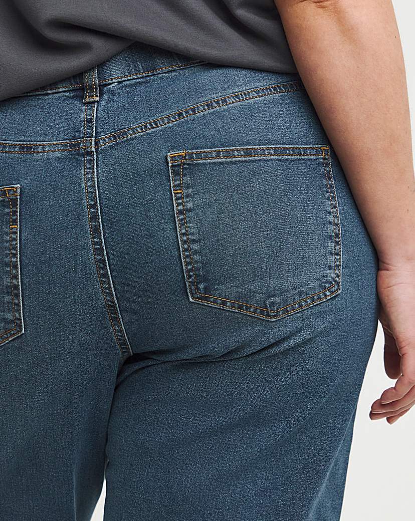 Blue Simply Be 24/7 Wide Leg Jeans