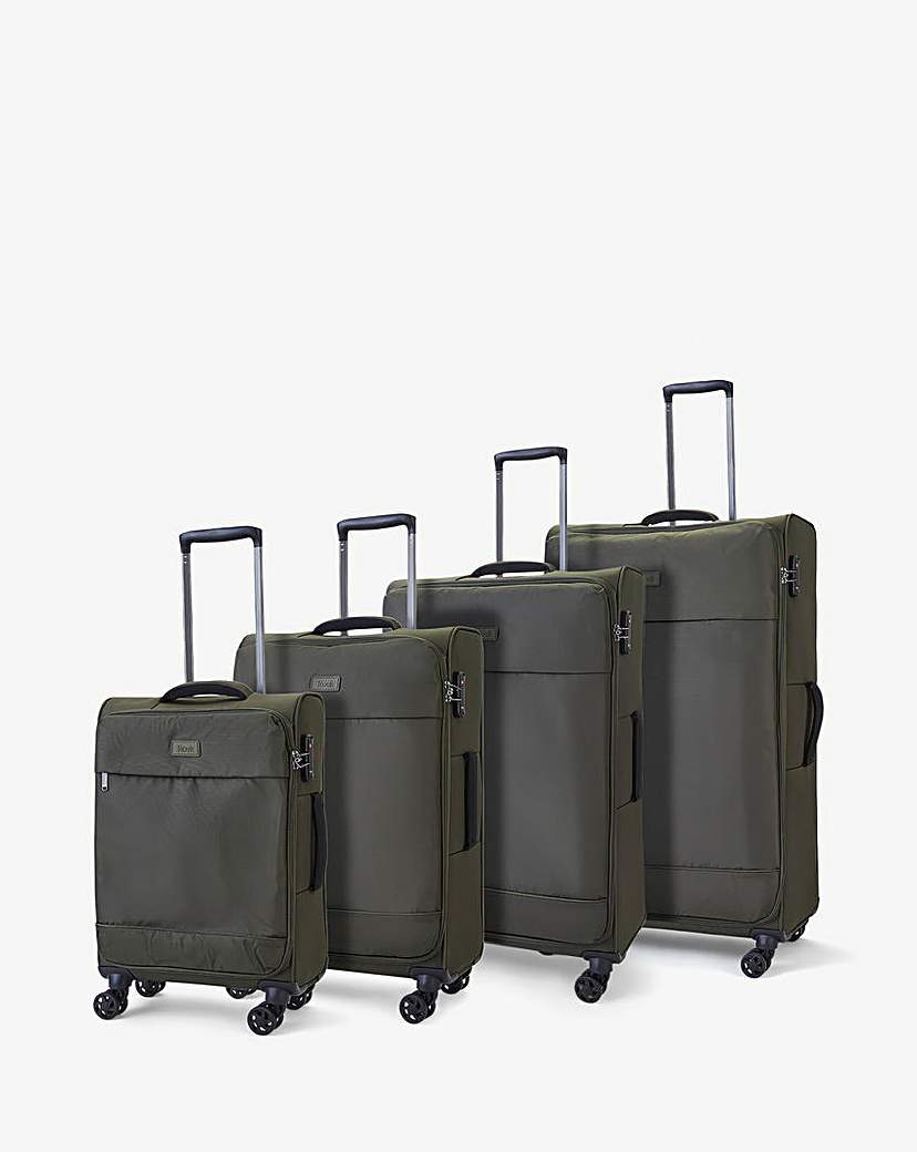 Rock Paris 4pc Suitcase Set -Olive Green