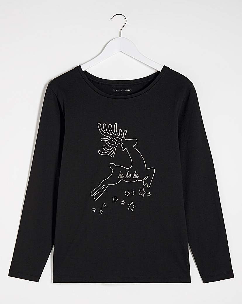 Image of Deer Novelty Long Sleeve Top