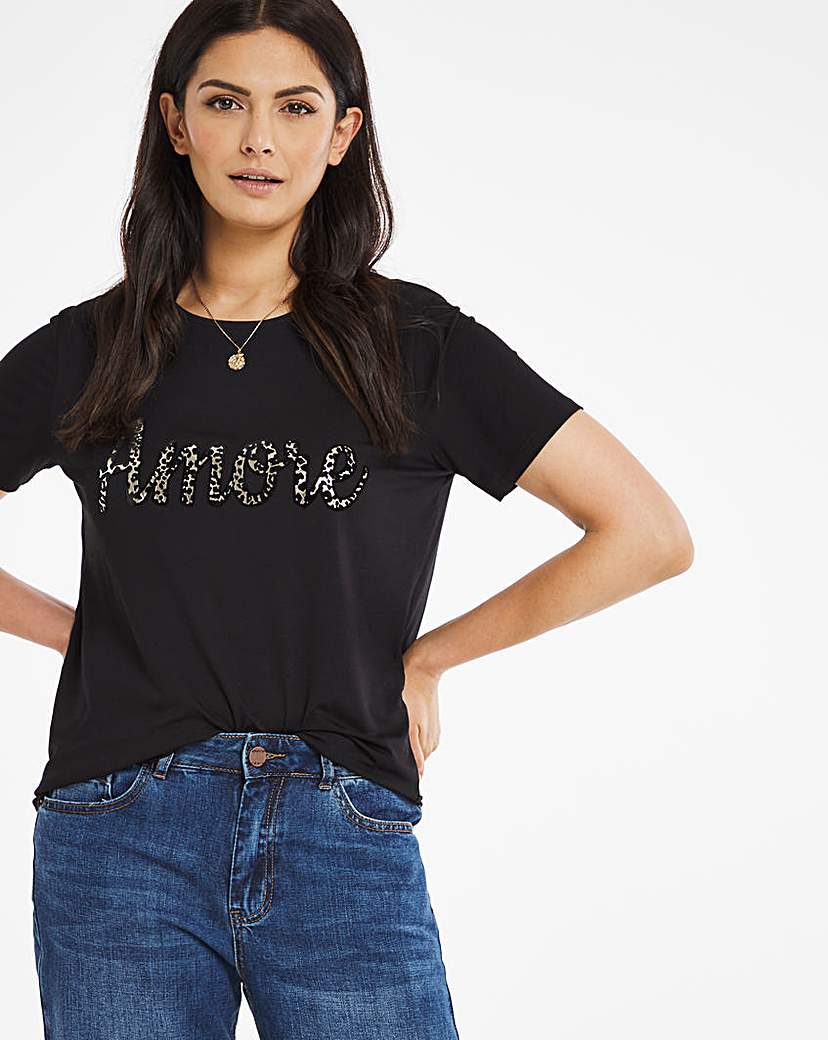 Image of Amore Slogan T-Shirt