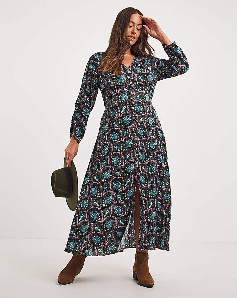 Joe Browns Paisley Button Maxi Dress