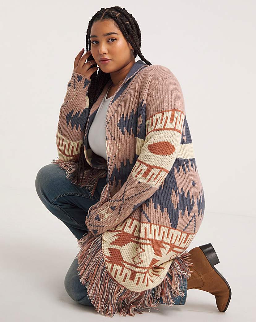 Joe Browns Pink Tassel Cardigan