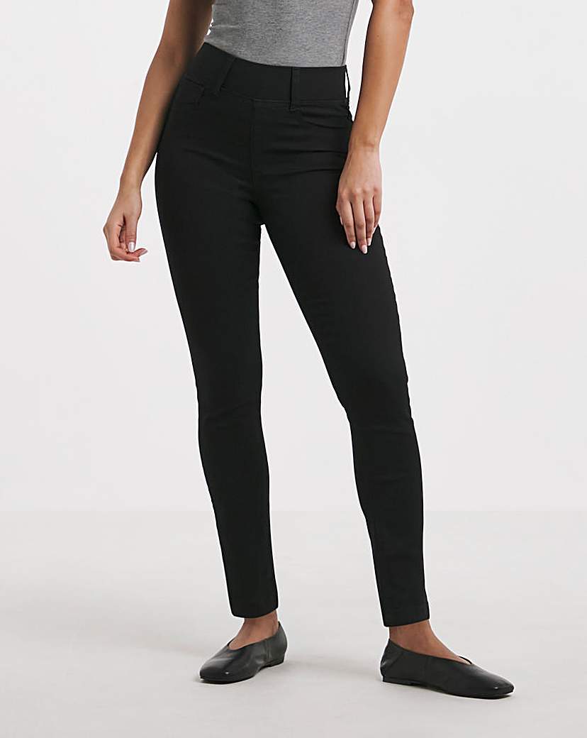 Black Slim Pull On Jeggings