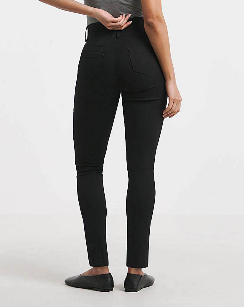 Black Slim Pull On Jeggings