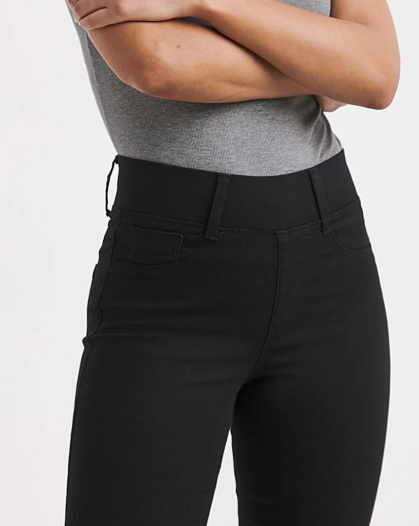 Black Slim Pull On Jeggings