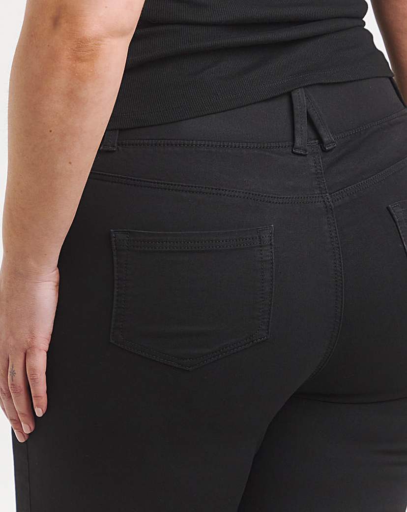 Black Slim Pull On Jeggings