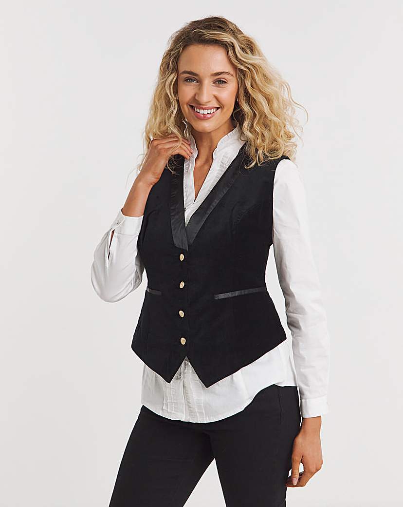 Joe Browns Chloes Velour Satin Waistcoat