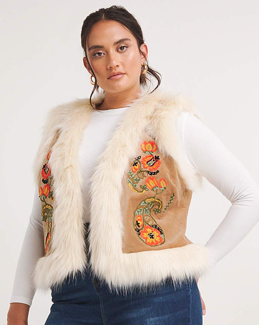 Joe Browns Faux Fur Waistcoat