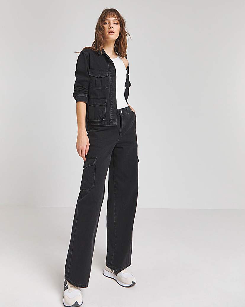 Dark Wash Pocket Detail Jean Simply Be