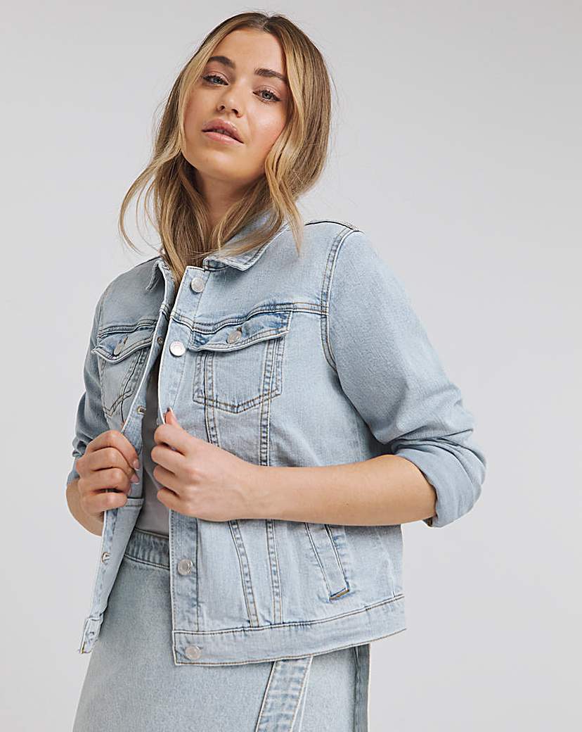 Pastel Denim Jacket | Simply Be