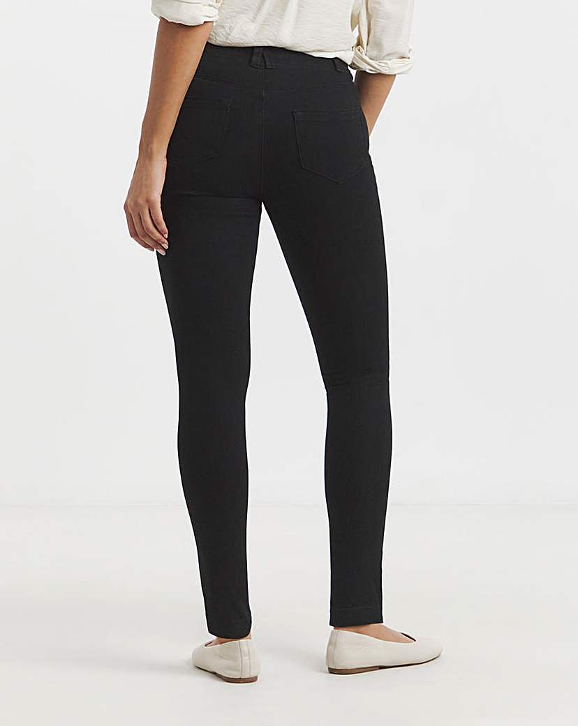 Black Skinny Pull On Jeggings