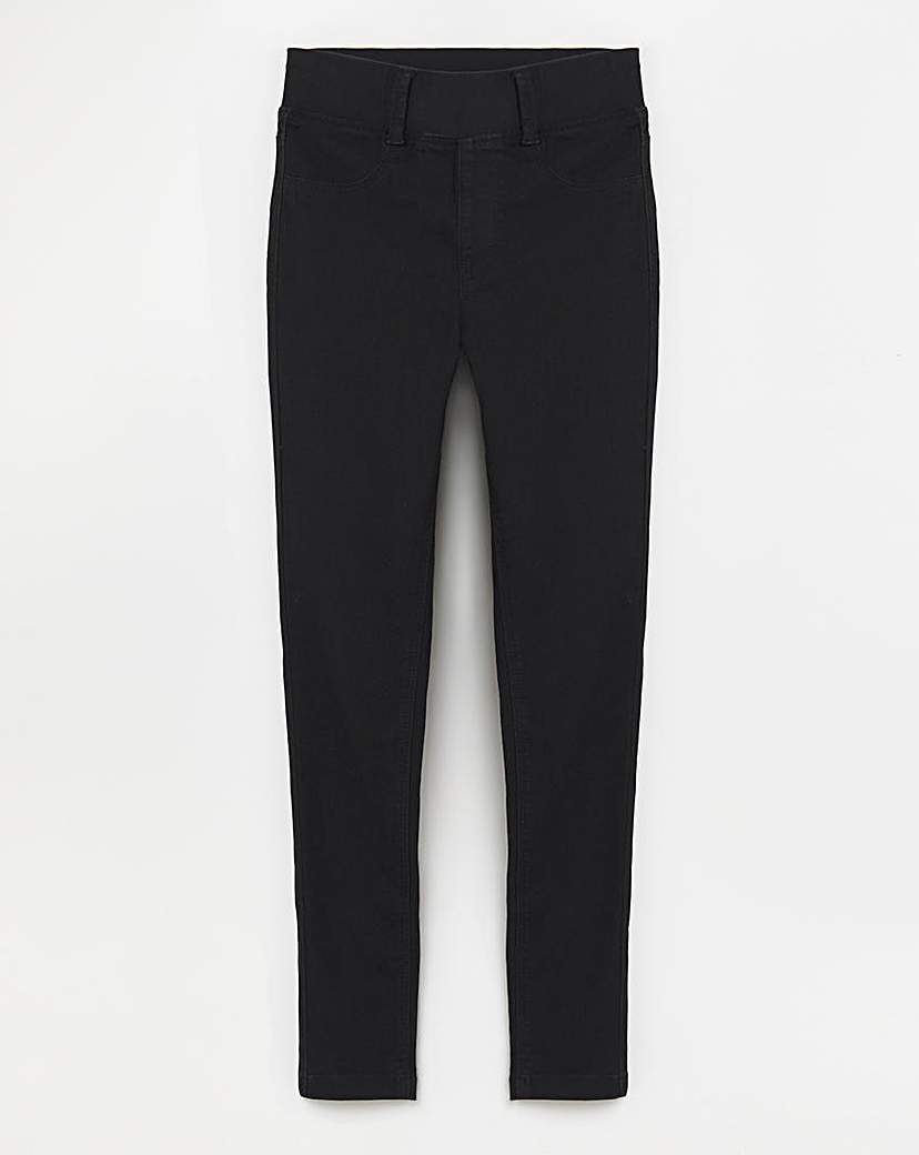 Black Skinny Pull On Jeggings