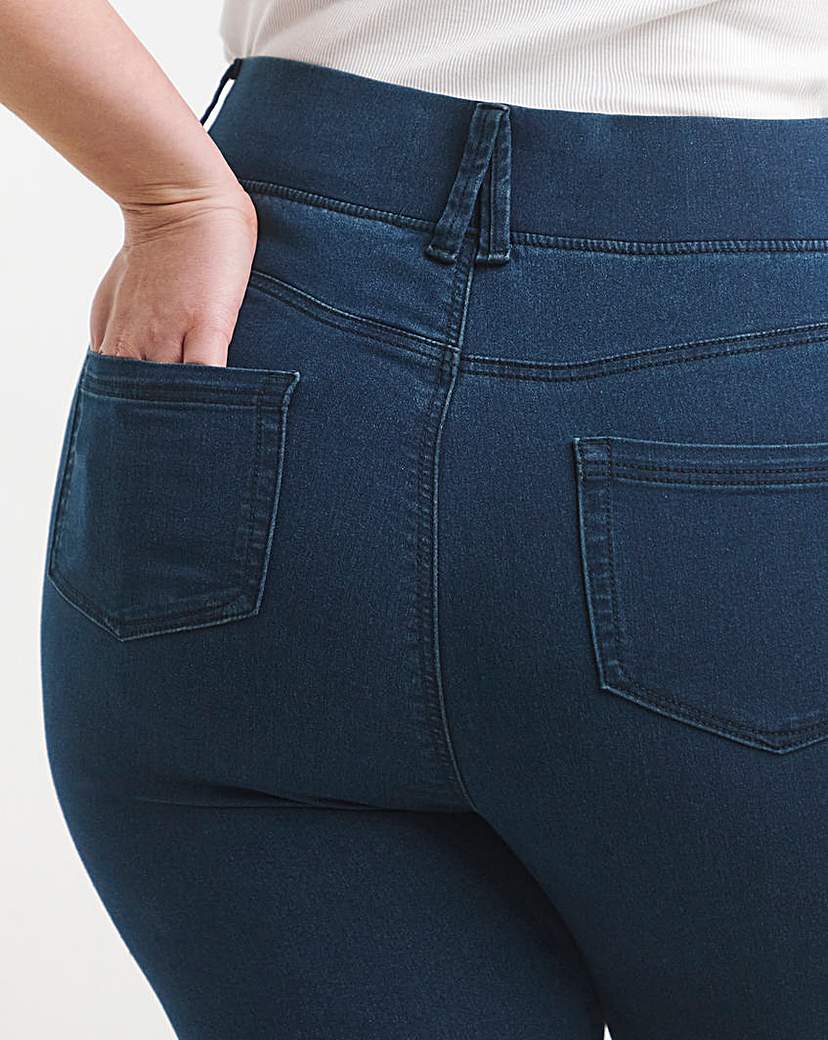 Dark Blue Skinny Pull On Jegging