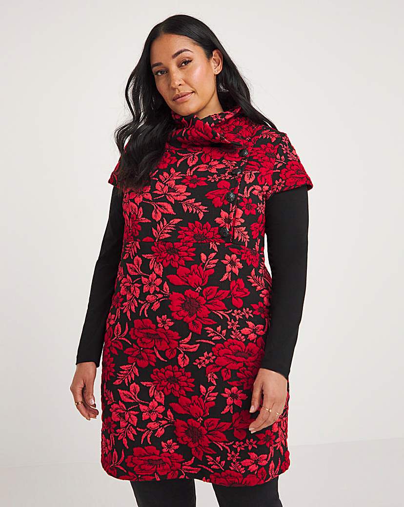 Joe Browns Red Floral Long Sleeve Tunic