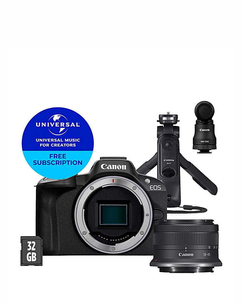 Canon EOS R50 APS-C Camera and Lens Kit