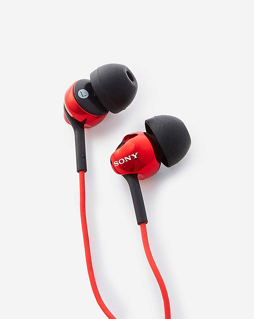 Sony MDR-EX110AP In Ear Headphones Red
