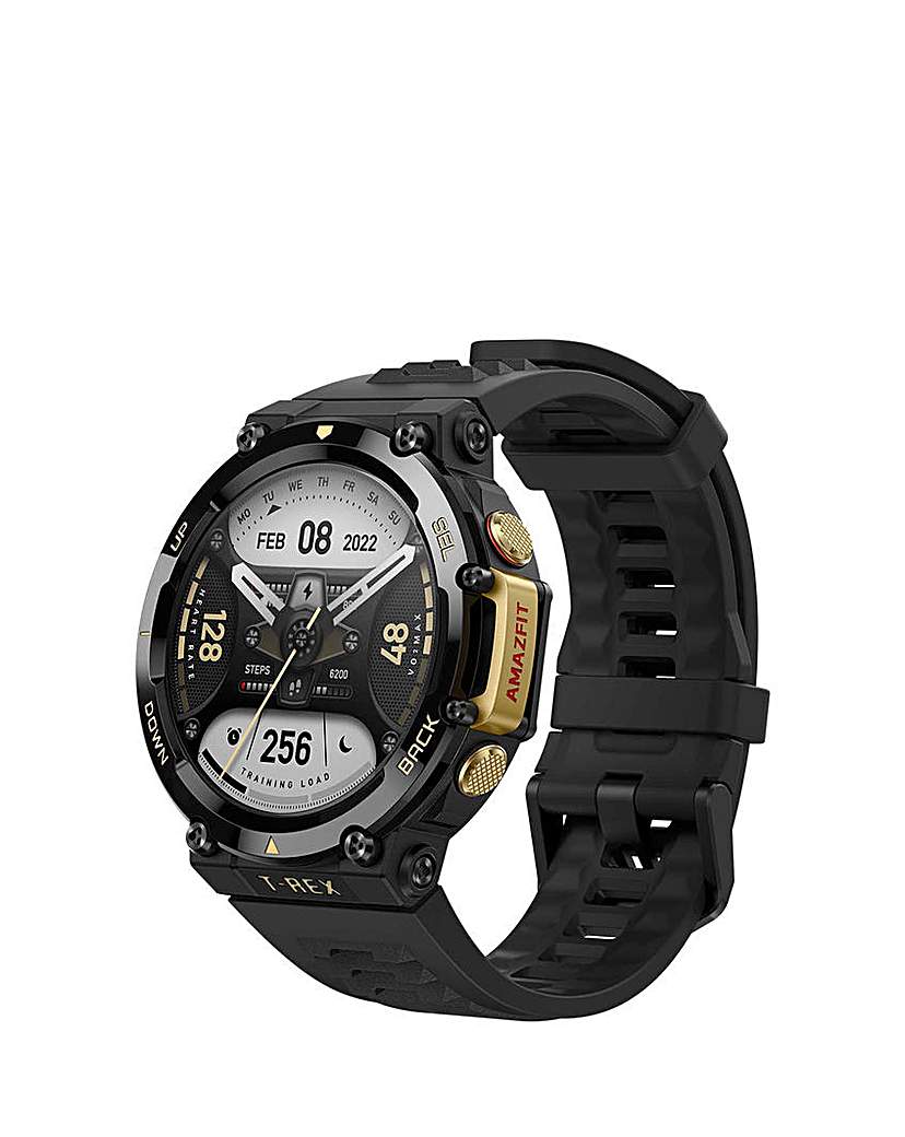 Image of Amazfit T-Rex 2 Smart Watch - Black/Gold