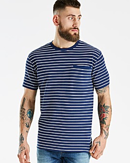 T-Shirts & Polo Shirts | Mens | Fashion World Jacamo Yarn Dye Stripe T-Shirt Regular