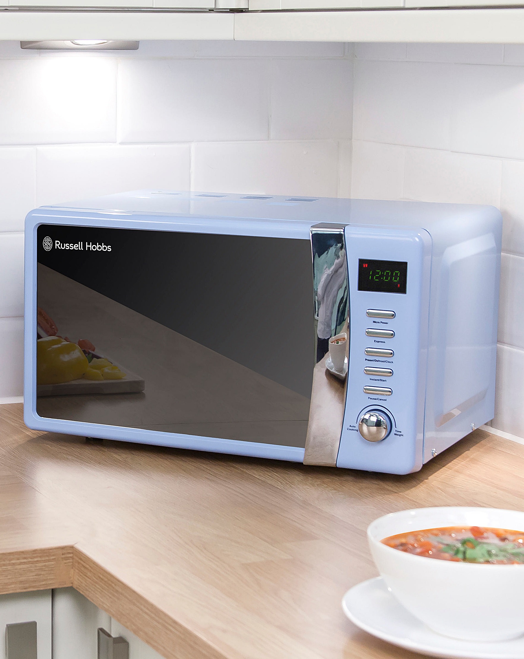 Rus Hobbs 17litre Blue Microwave Fashion World